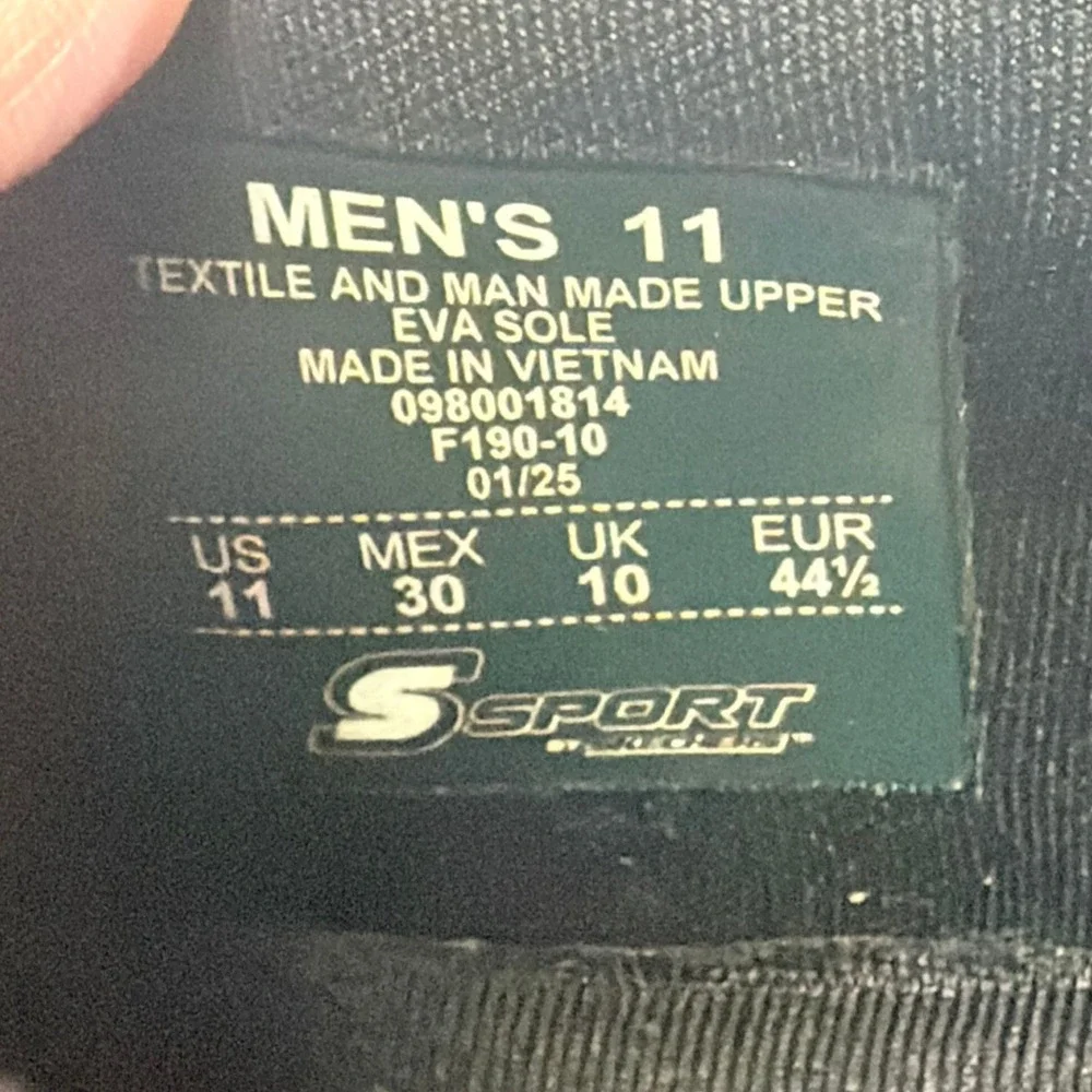 Skechers S Sport Brennen 2.0‎ Sneaker Men 11 Black Relaxed Fit Casual Athletic